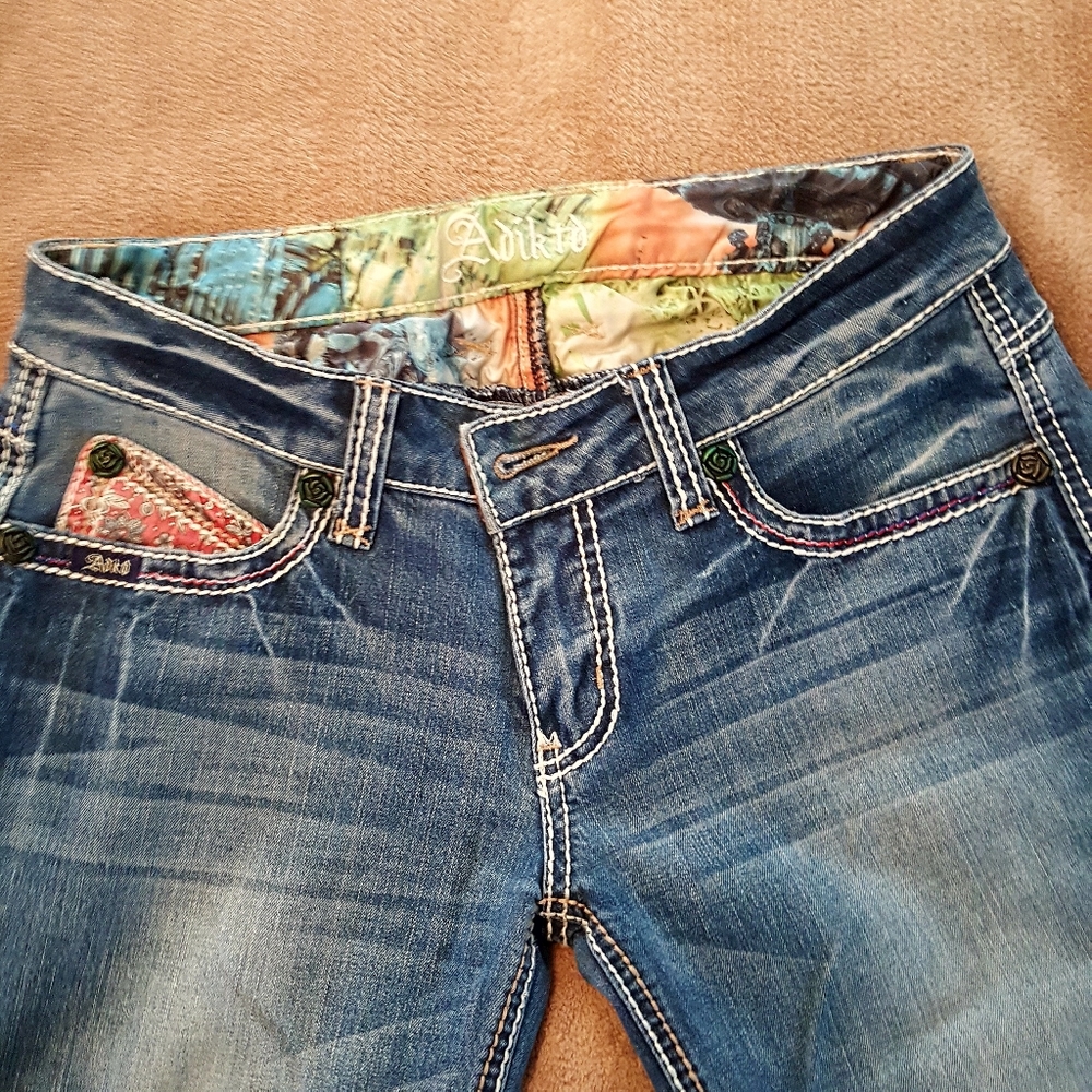 "ADIKTD" boot cut jeans